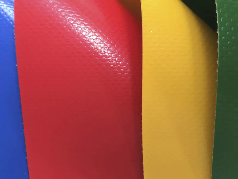 1050GSM 1000D30X32 Struchtúr Membrane Colorful Fabraic poileistir Brataithe PVC